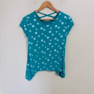 Justice Print Asymmetrical Top